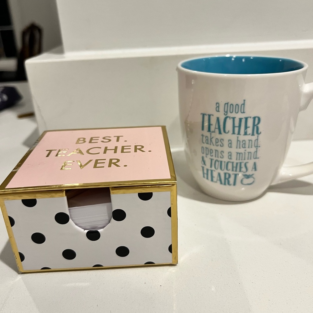 Teacher Mug and Notepad Set - Picture 1 of 6